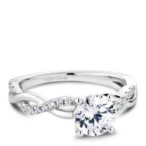 0.16ctw Round Engagement Ring