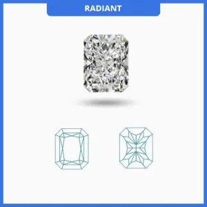 1.40CT I-J/VS Radiant Cut Diamond MDL#D9273-9