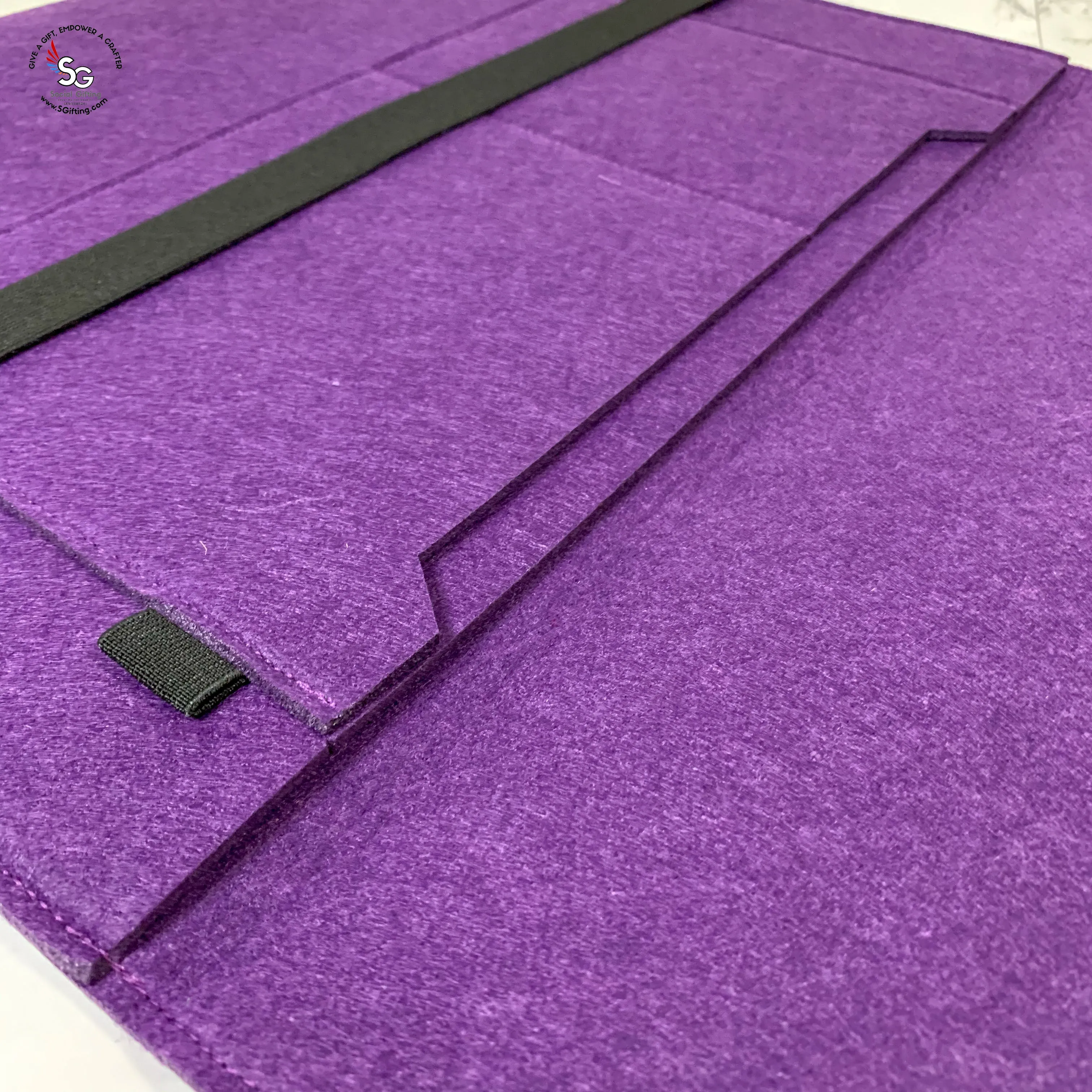 18" Felt Laptop Sleeve with Iron-on Patch