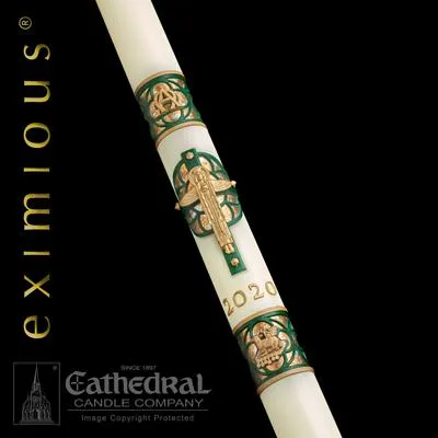 2-1/16" x 42" Christus Rex Eximious Paschal Candle