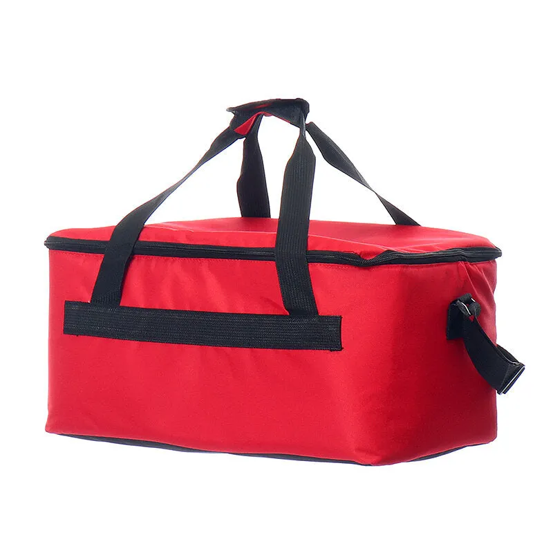 21/47L Thicken Insulated Bag Insulated Hot Food Pizza Takeaway Bag Waterproo Shoulder Bag