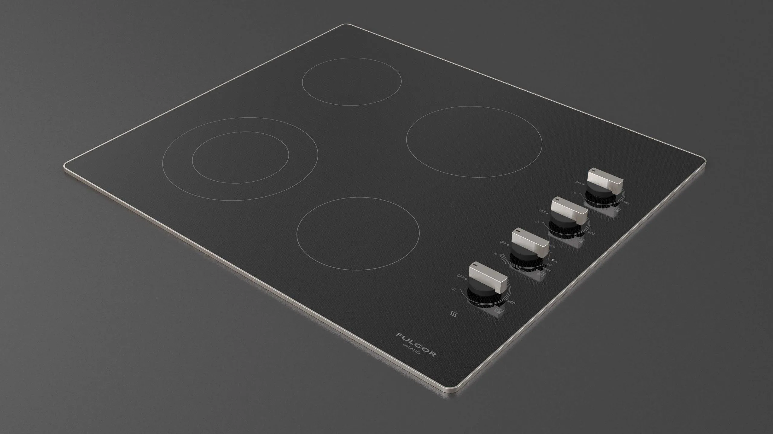 24" RADIANT COOKTOP WITH KNOBS - (F3RK24S2)