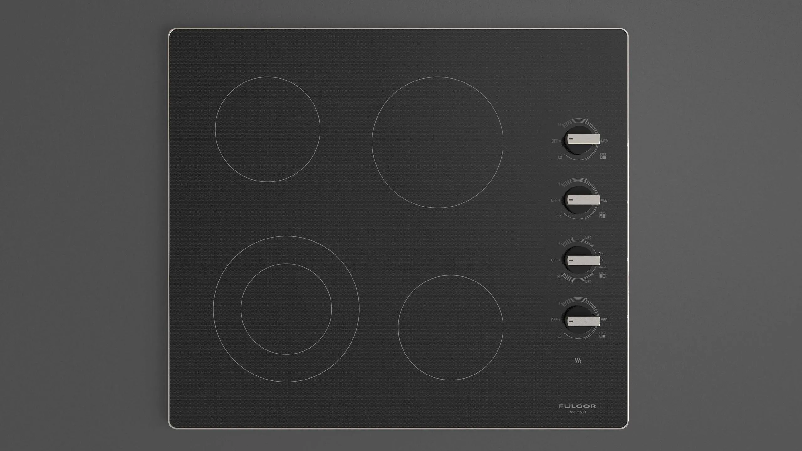 24" RADIANT COOKTOP WITH KNOBS - (F3RK24S2)