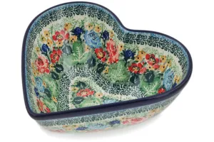 7" Heart Shaped Bowl - Splendid Meadow