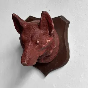 Antique Black Forest Carved Fox Head (3248)