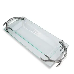 Antler Glass Oblong Tray