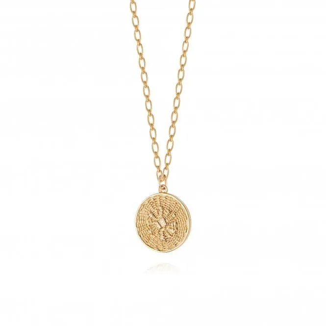 Artisan Woven 18ct Gold Plated Necklace NN04_GP