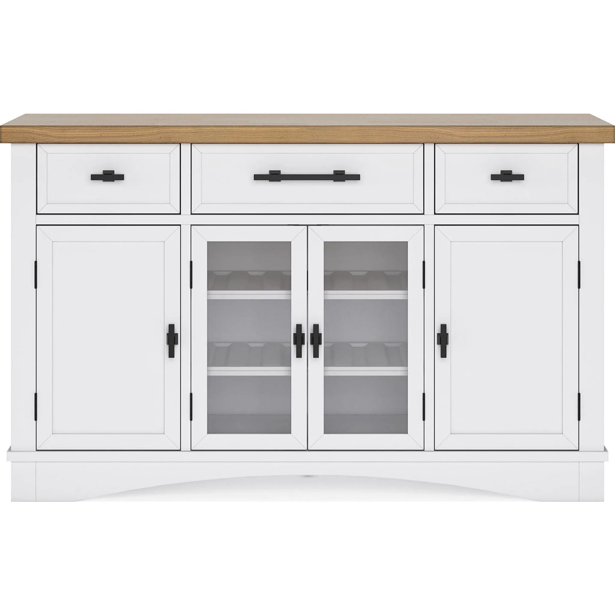 Ashbryn Dining Server - White/Natural - (D844-60)