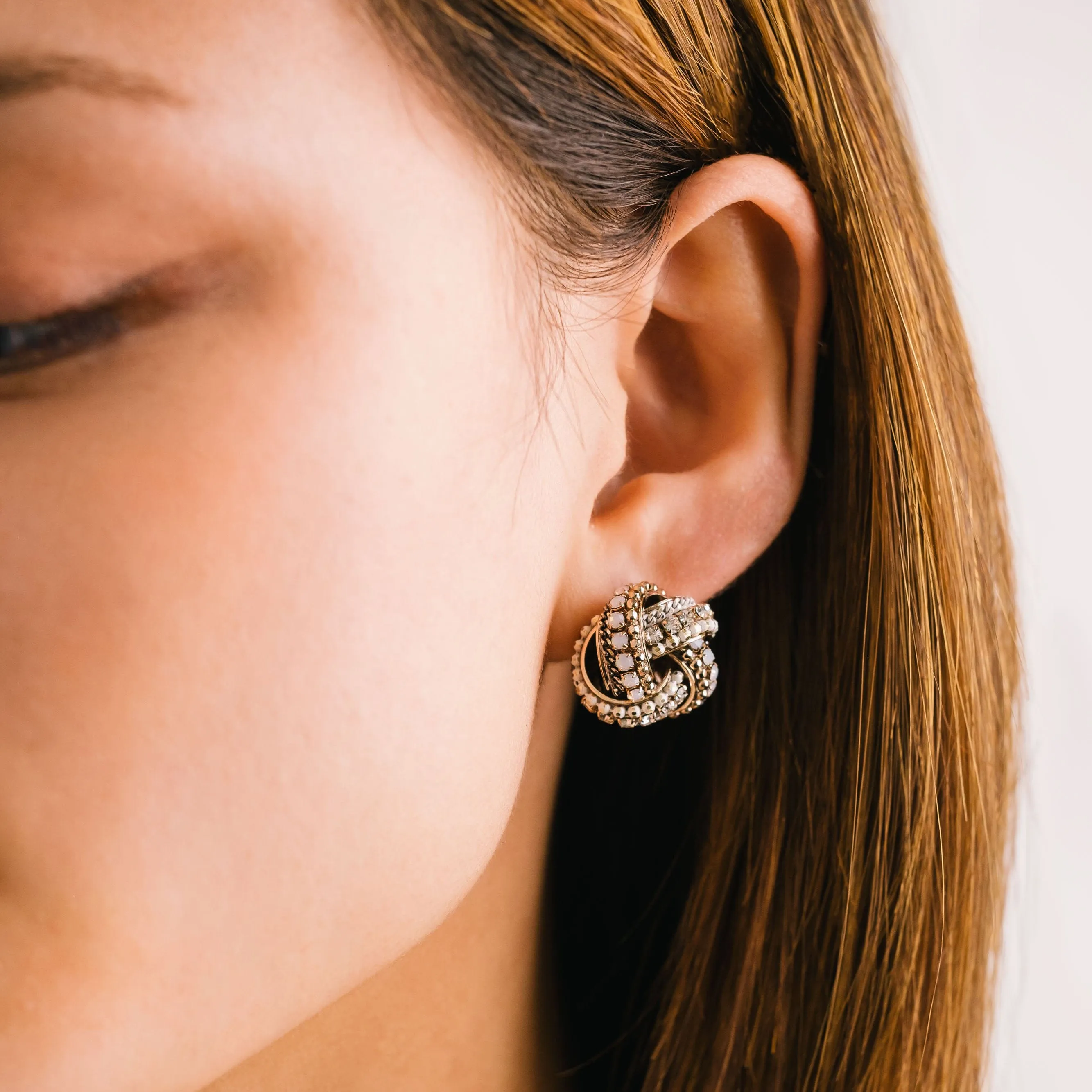 Astaire Knot Stud Earrings