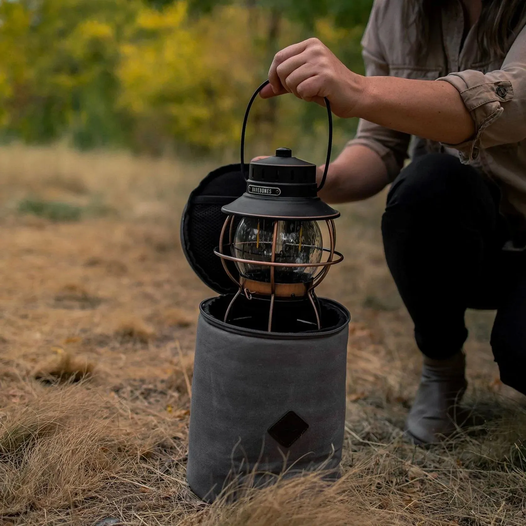 Barebones Zippered Lantern Storage Bag