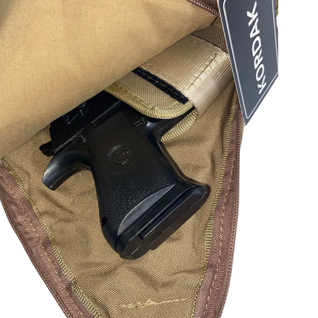 Beige Shoulder or Leg Gun Carrying Bag with Strap