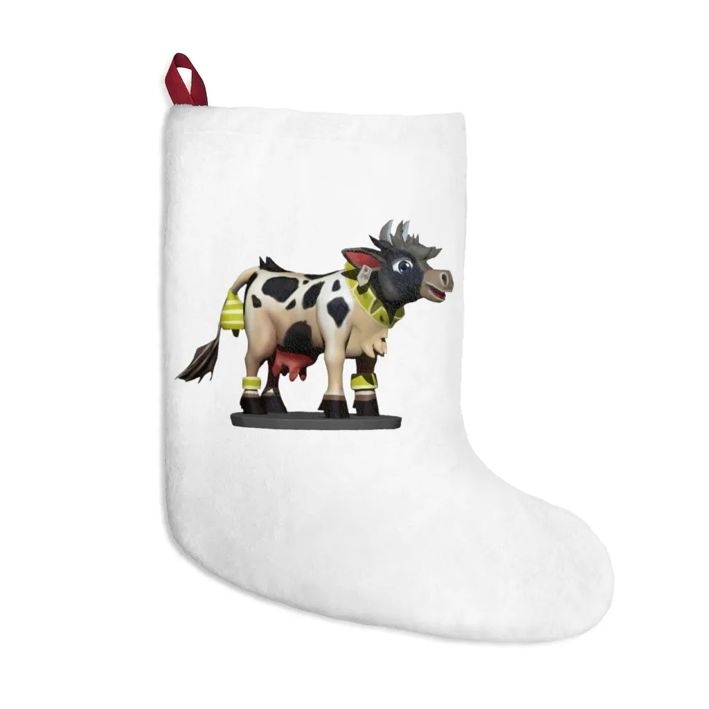 Black Cow Christmas Stockings