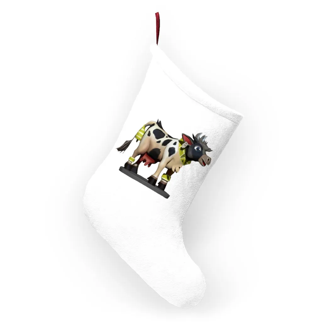 Black Cow Christmas Stockings