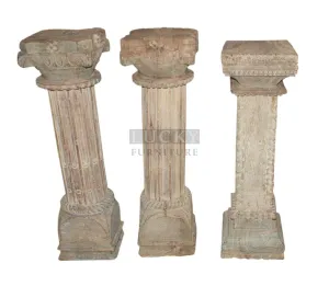 Bleached Pillar Stands