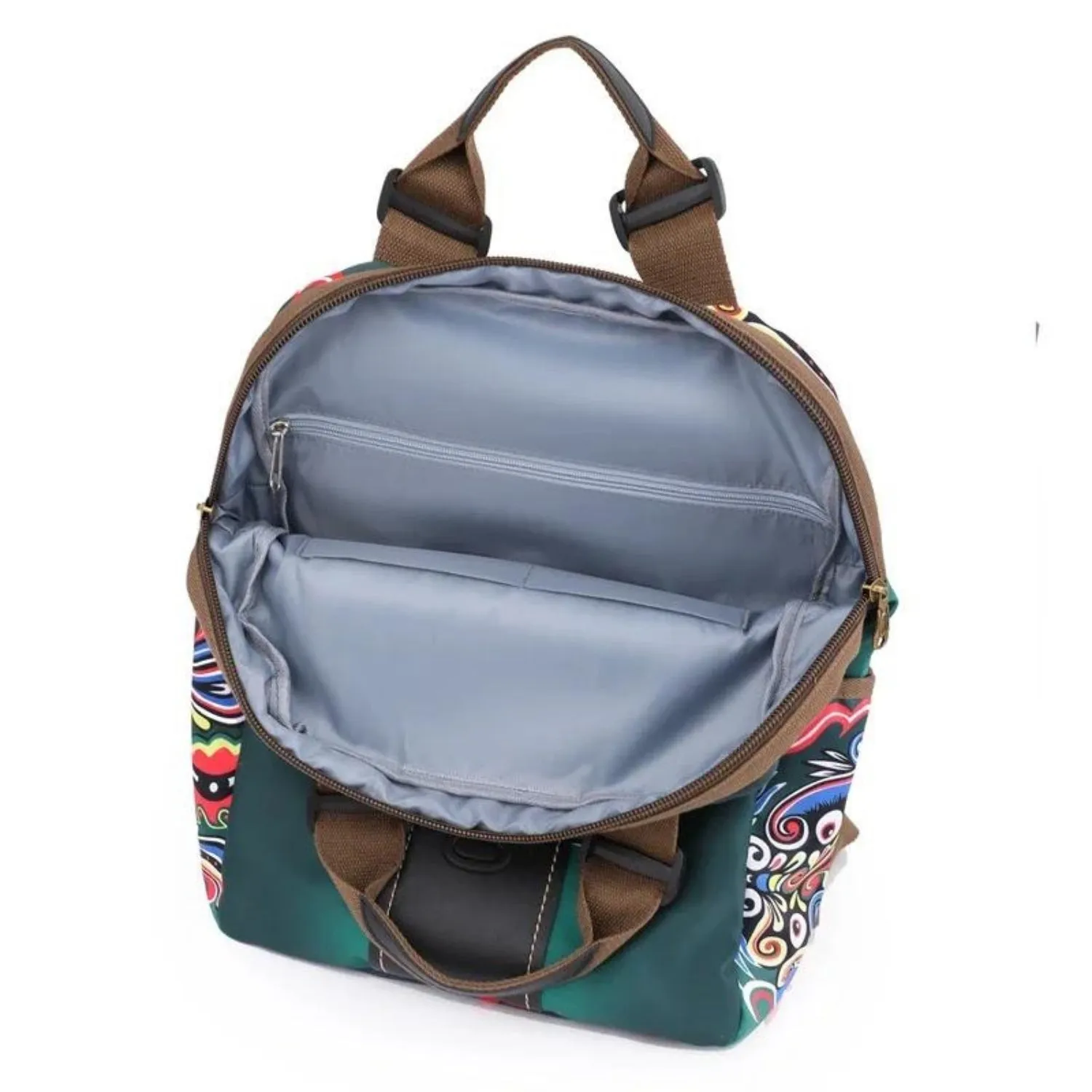 Bohemian Embroidered Backpack – Large Capacity Travel & Student Bag