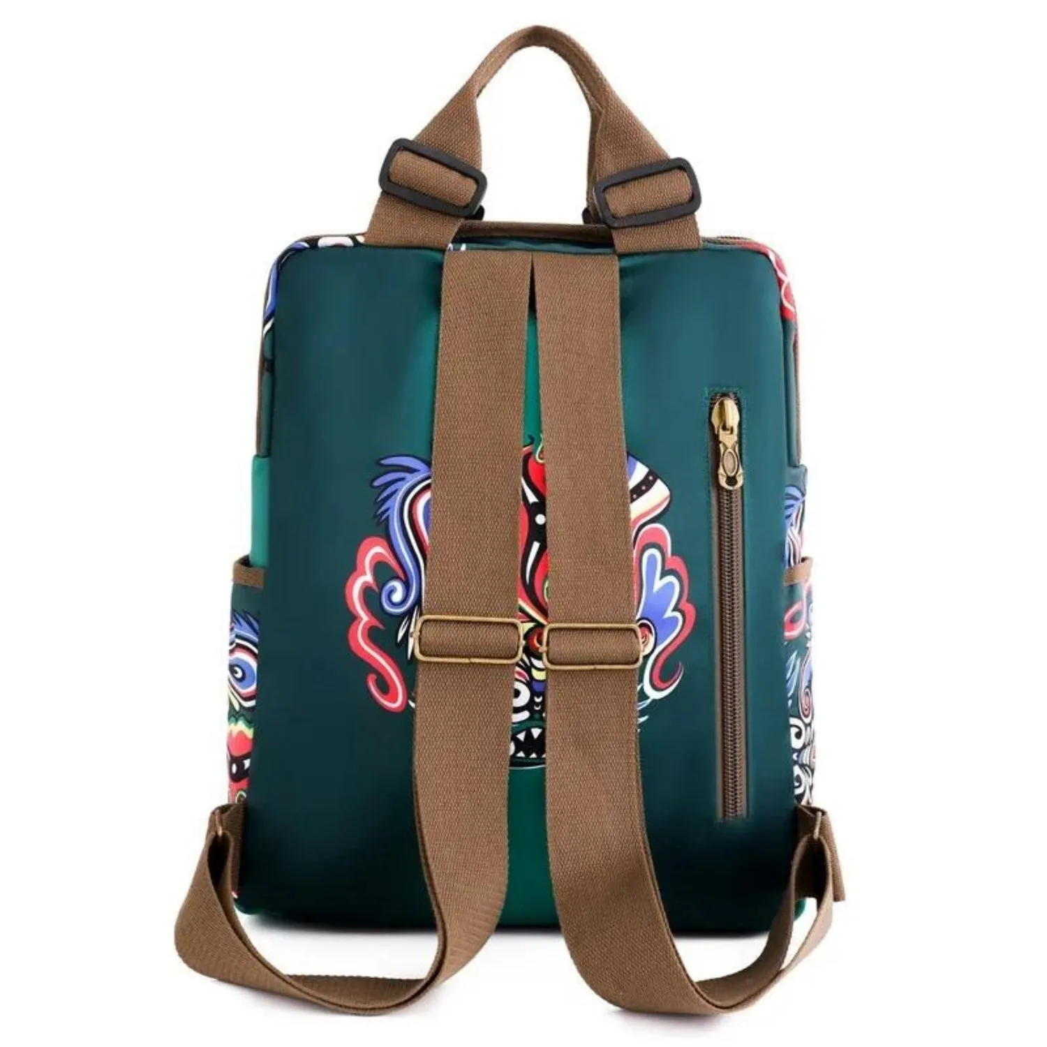 Bohemian Embroidered Backpack – Large Capacity Travel & Student Bag