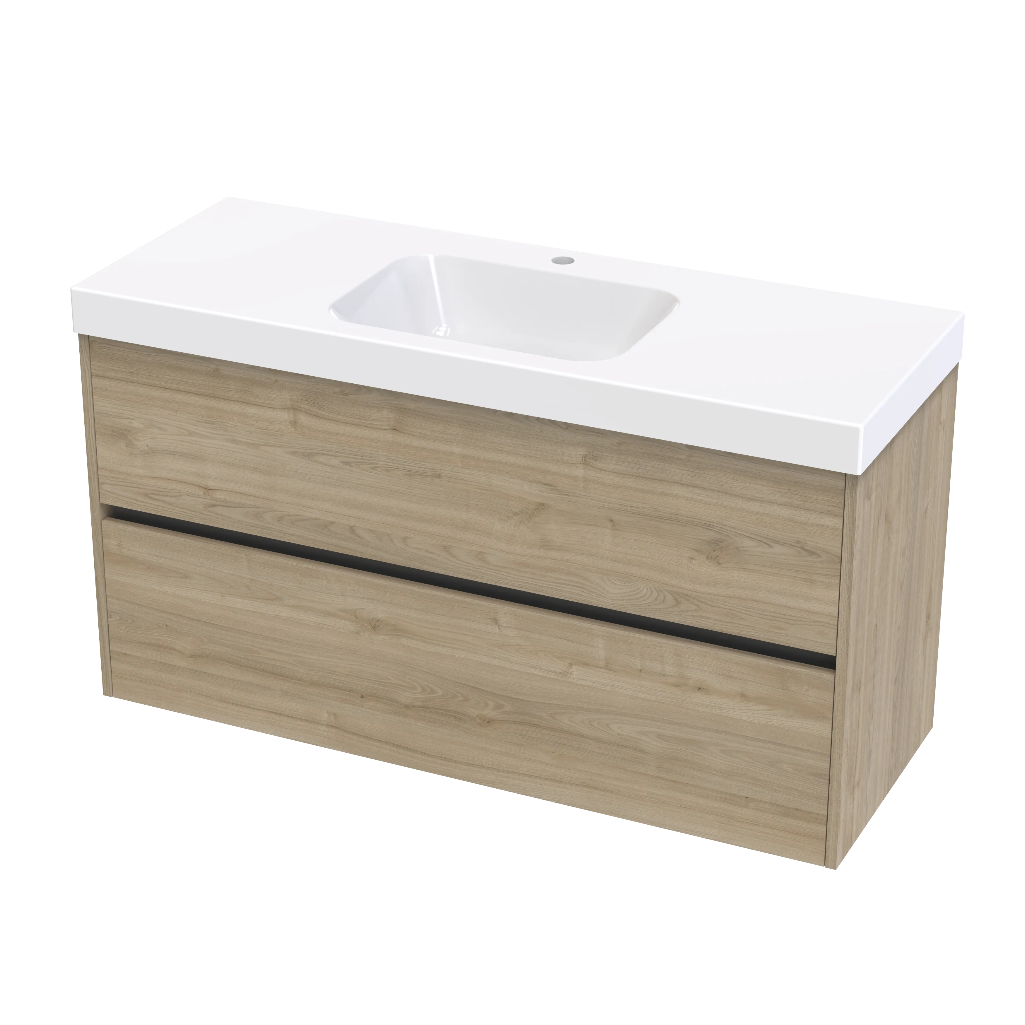 Cara Syrtari 1200 2 Drawer Wall Vanity