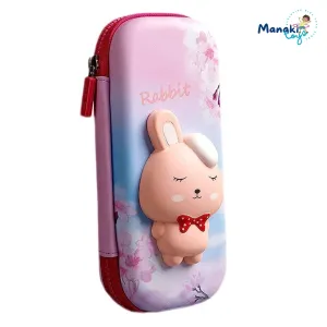 CARTOON THEME PENCIL CASE - 3D EVA PENCIL CASE POUCH, MULTIPURPOSE ZIPPER PENCIL CASE FOR KIDS, PEN AND PENCIL BAG FOR SCHOOL KIDS, GIRLS, STATIONERY STORAGE BOX