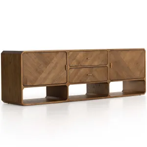 Caspian Media Console, Natural Ash