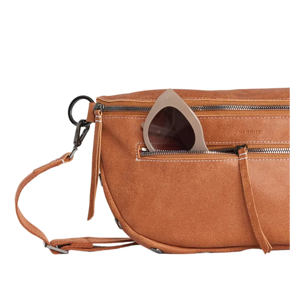 CHARLES CROSSBODY LRG in Hermosa Saddle/Gunmetal