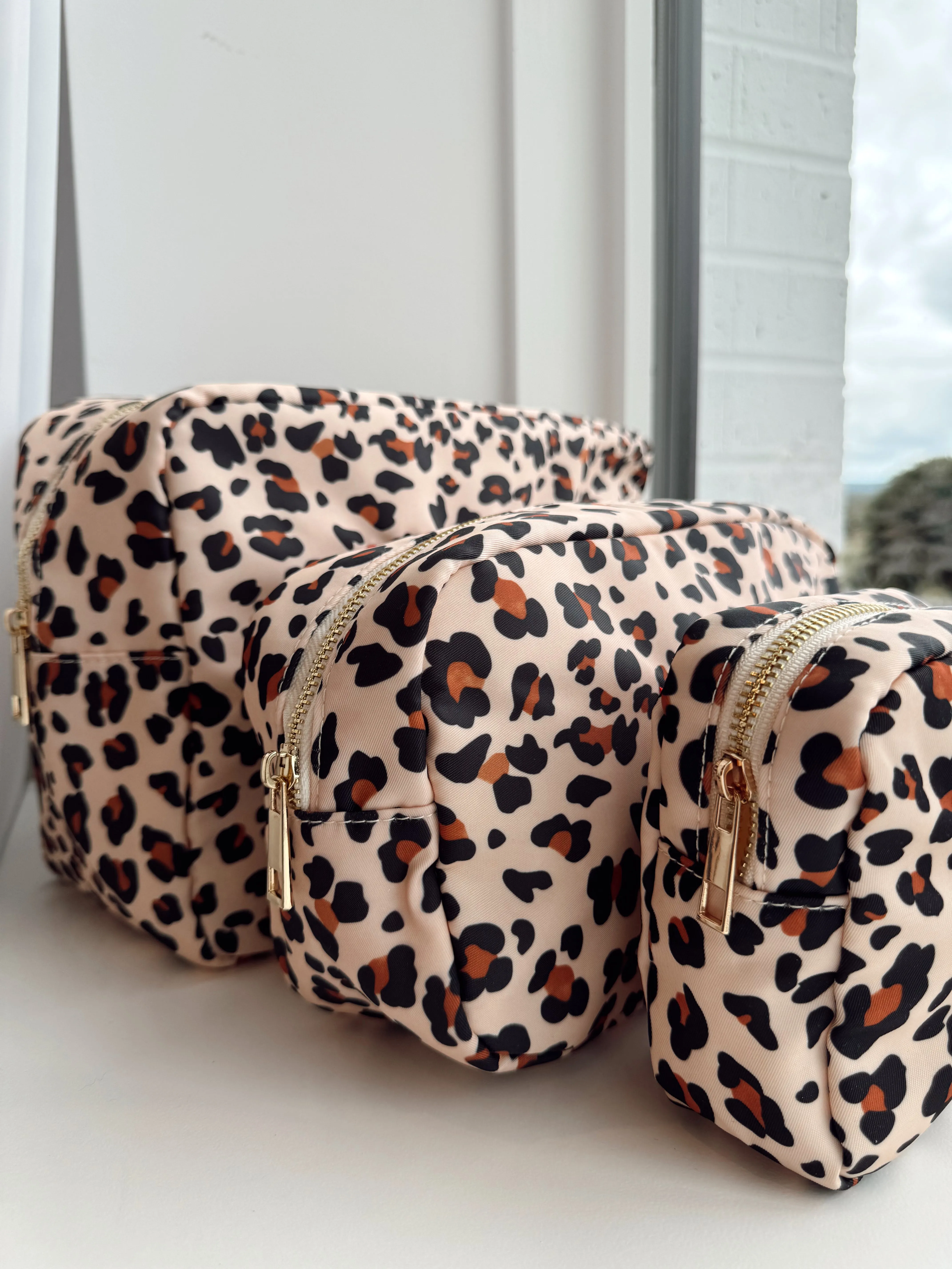 Cheetah Makeup Bag Collection