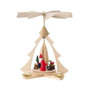 Christmas Pyramid - Santa with Sleigh & Tree