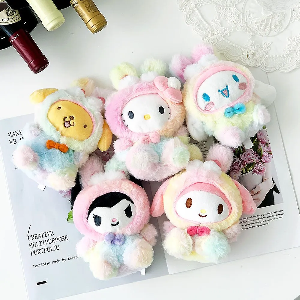 Cinnamoroll Rainbow Clip-On Plush