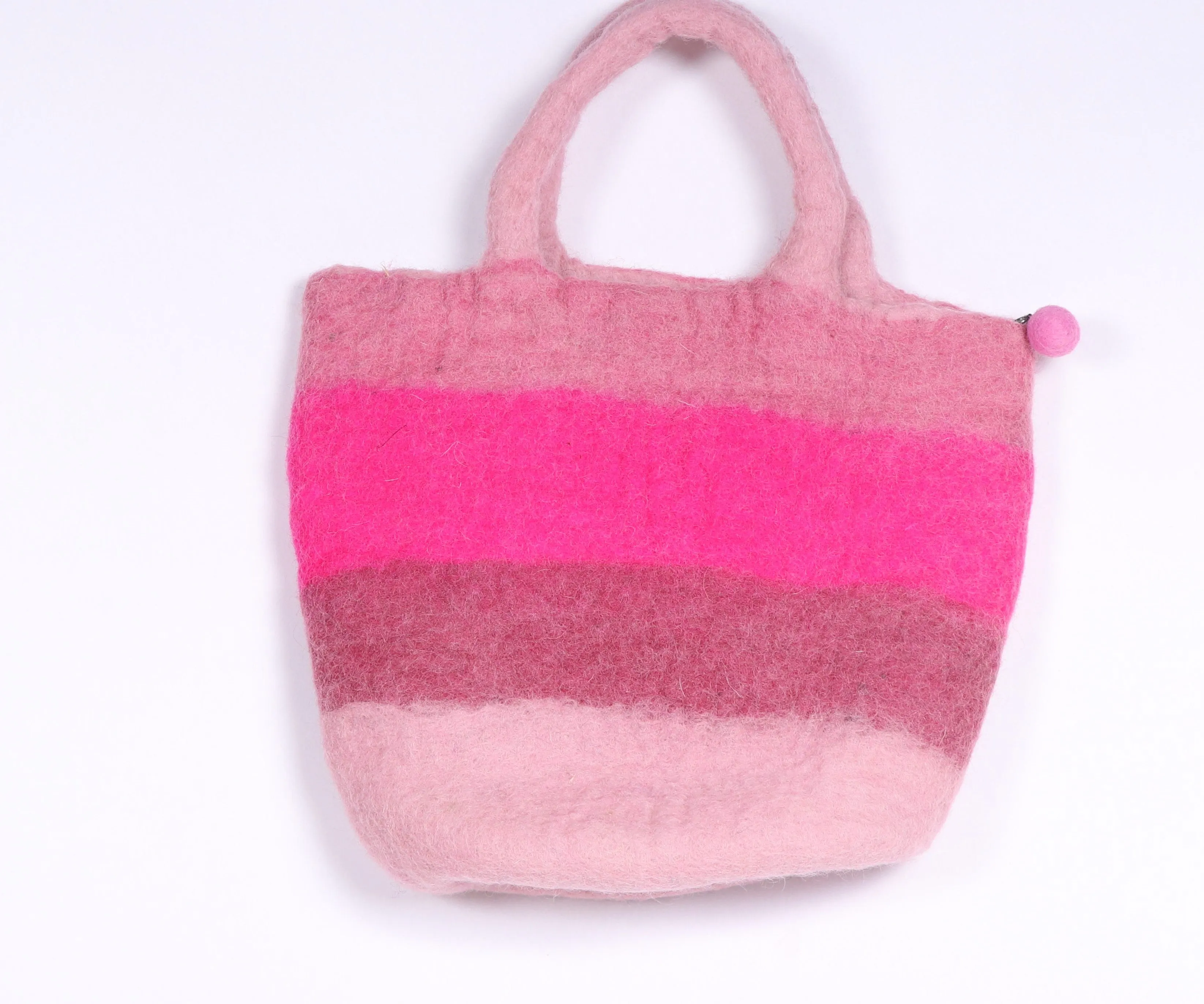 Colourful felt bag