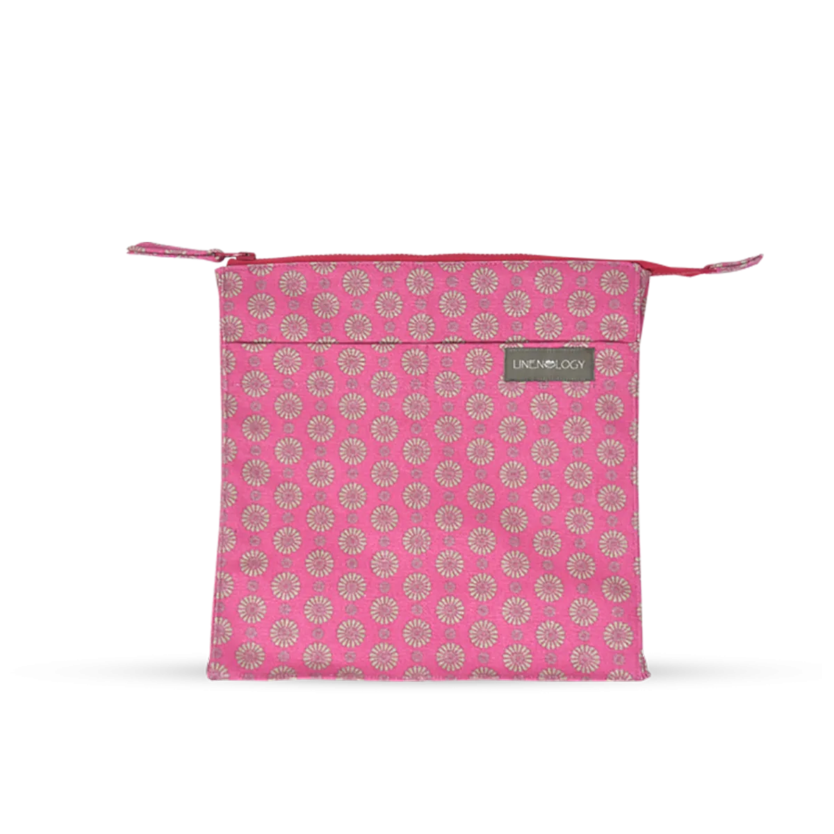 Combo -Wash Bag Tall & Makeup Bag Big - Geo Pink Flambé