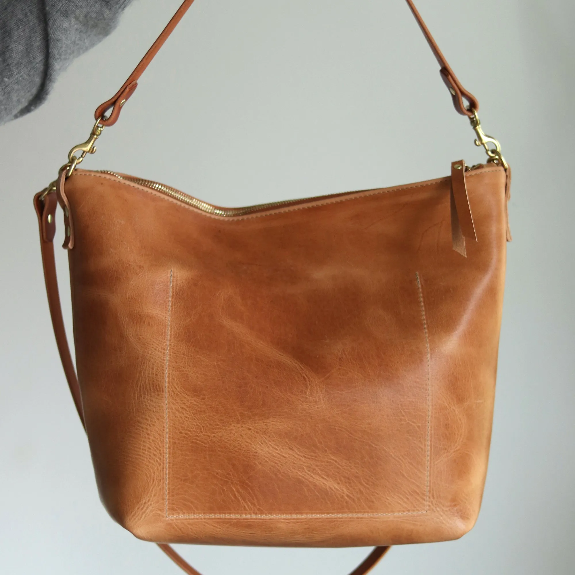 Custom Listing for Chelsia - Large Slouchy Hobo Crossbody - Honey Brown