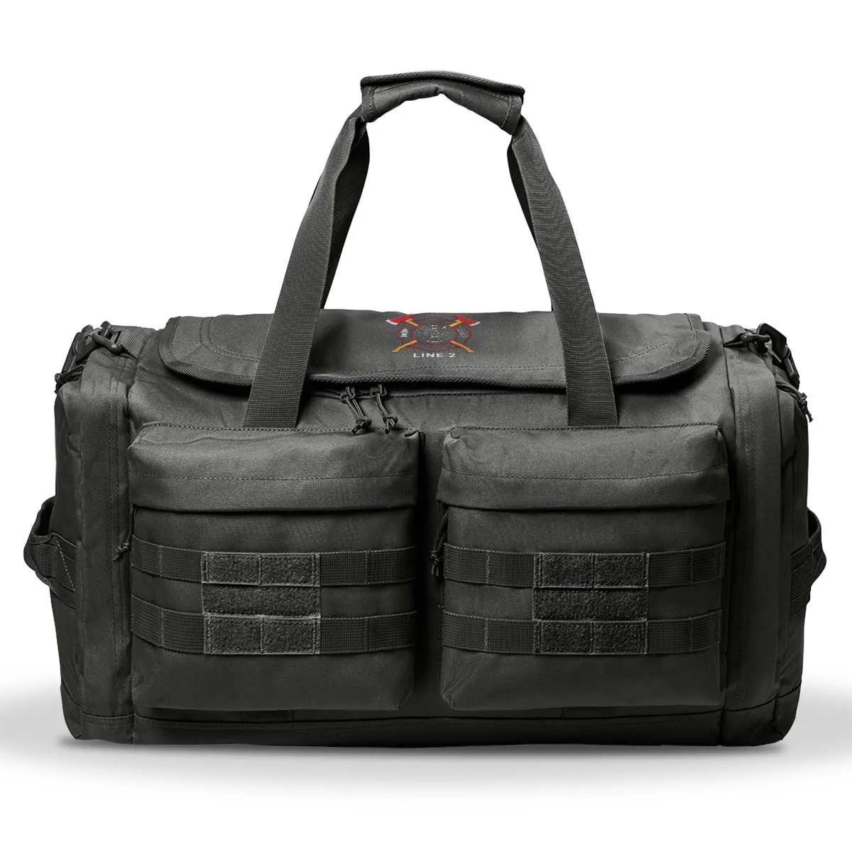 Customized Tactical Duffel Bag with Crossed Axes Embroidery