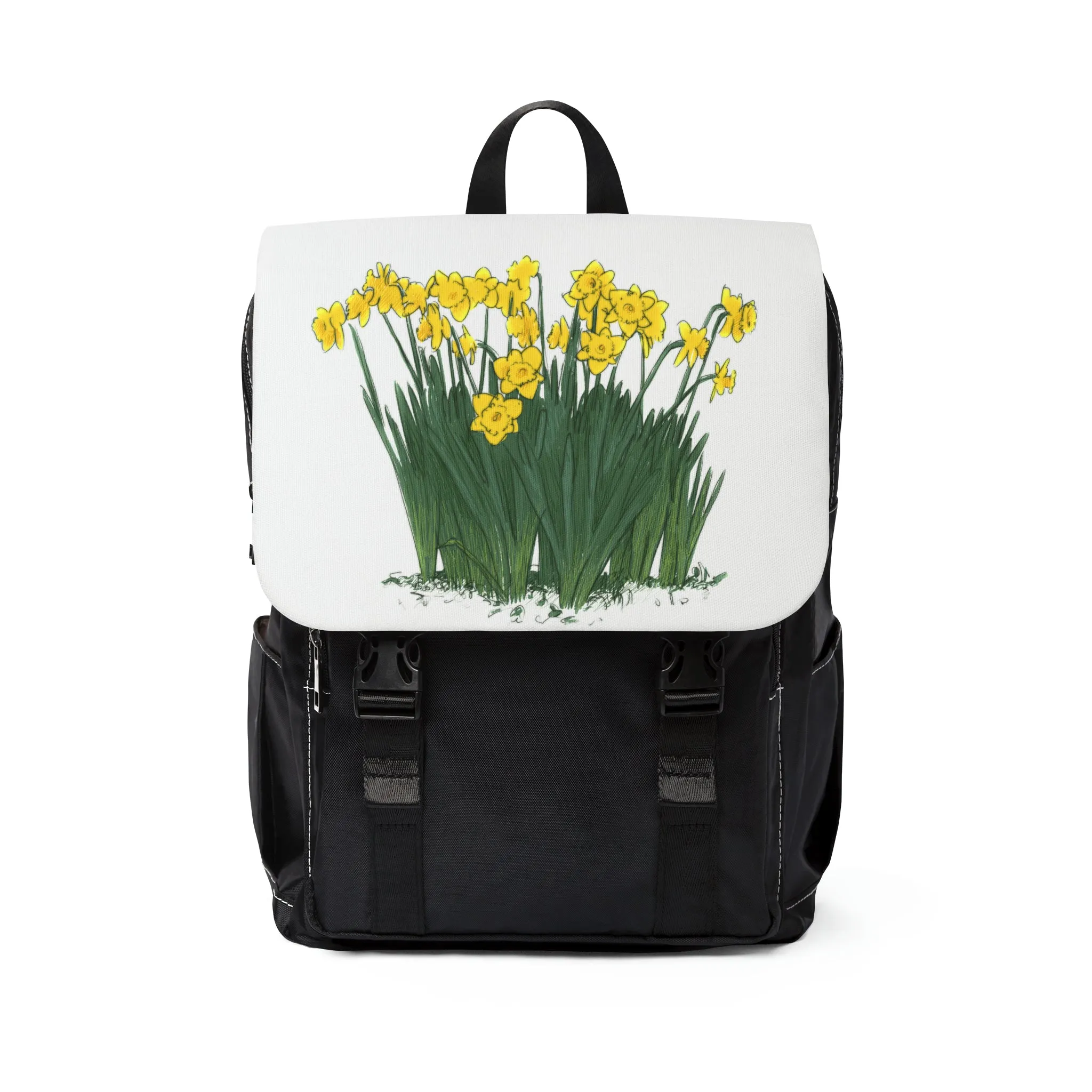 Daffodil Unisex Casual Shoulder Backpack Flower Lover Bag