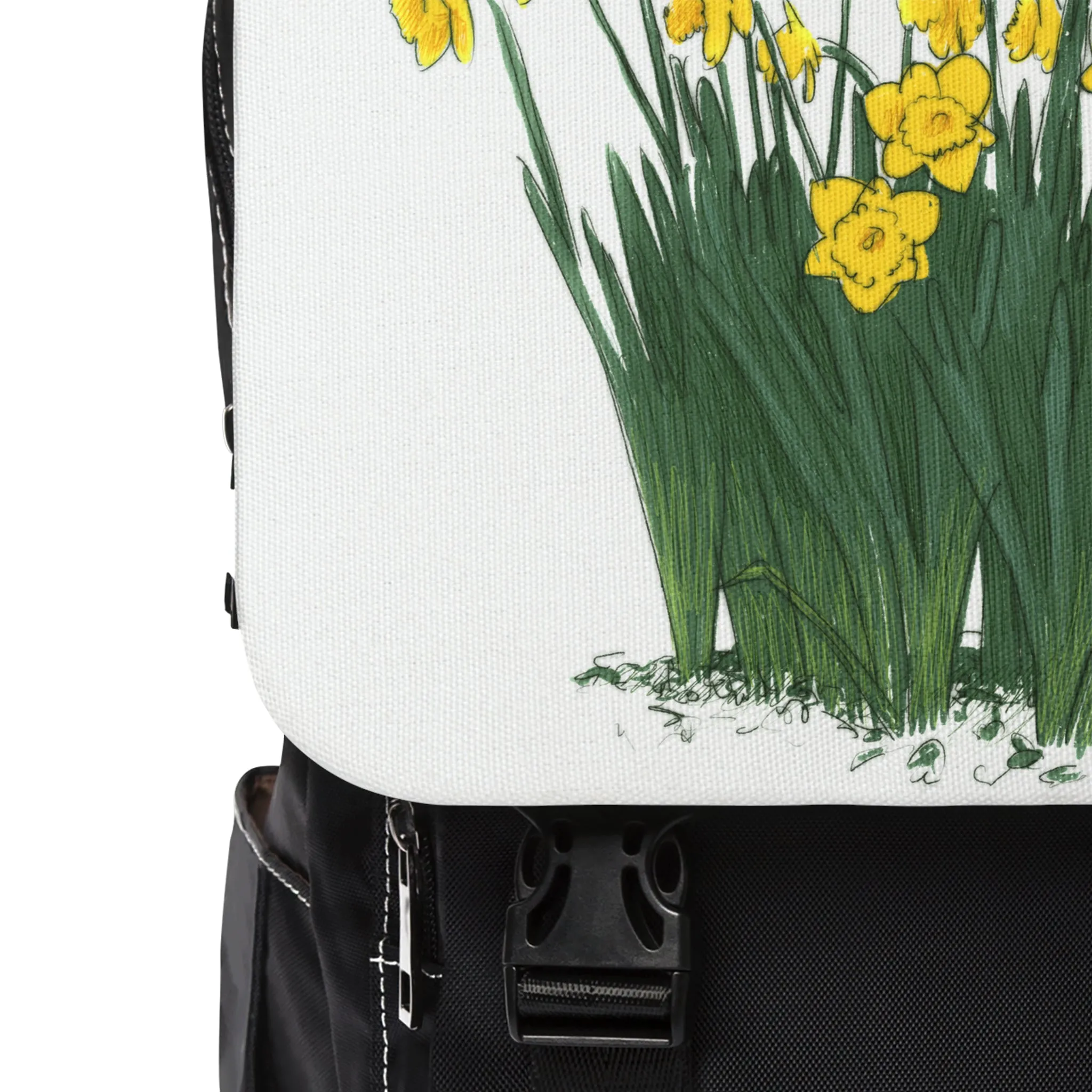 Daffodil Unisex Casual Shoulder Backpack Flower Lover Bag