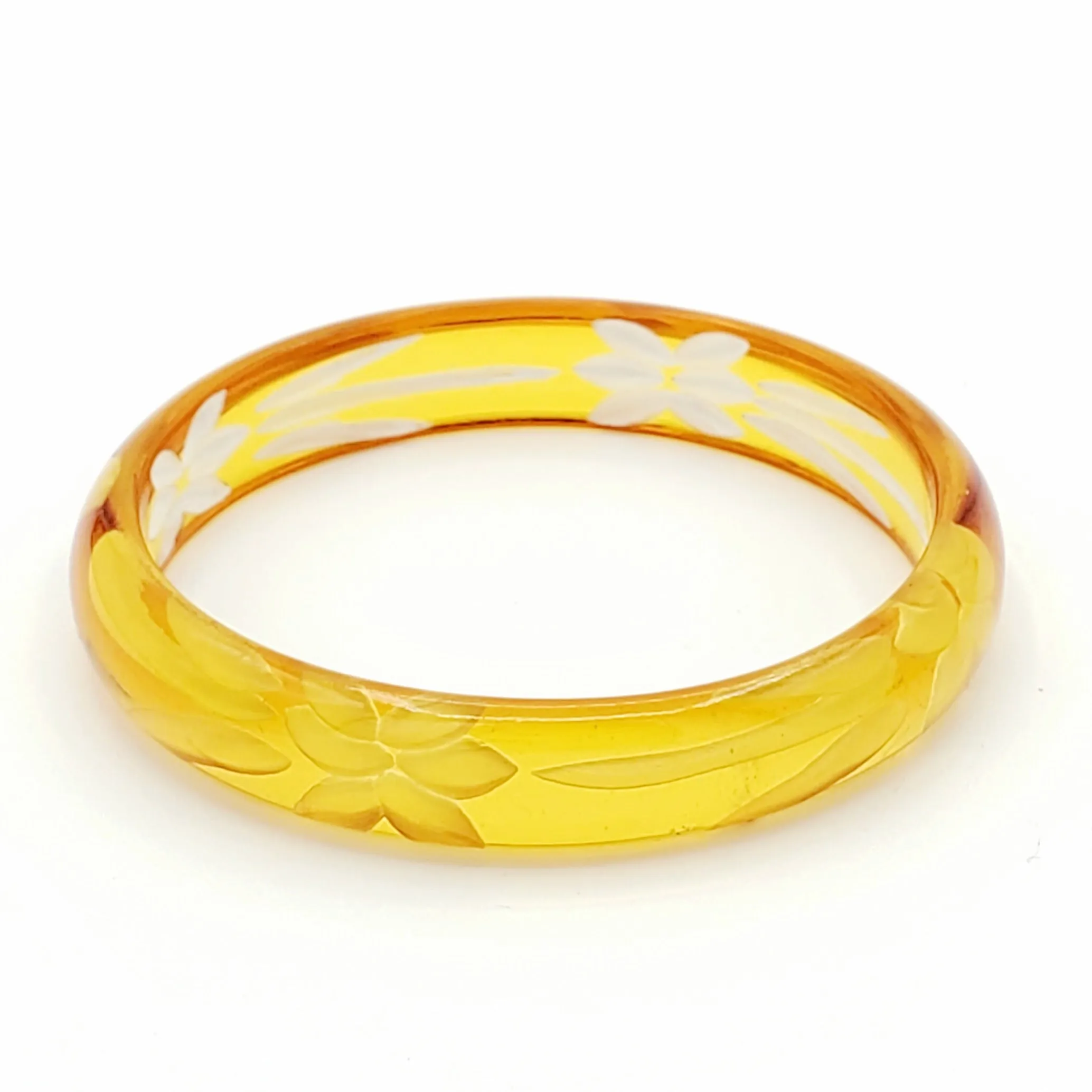 Daisy Bangle in Lush Orange by Lucky Lou Shoes