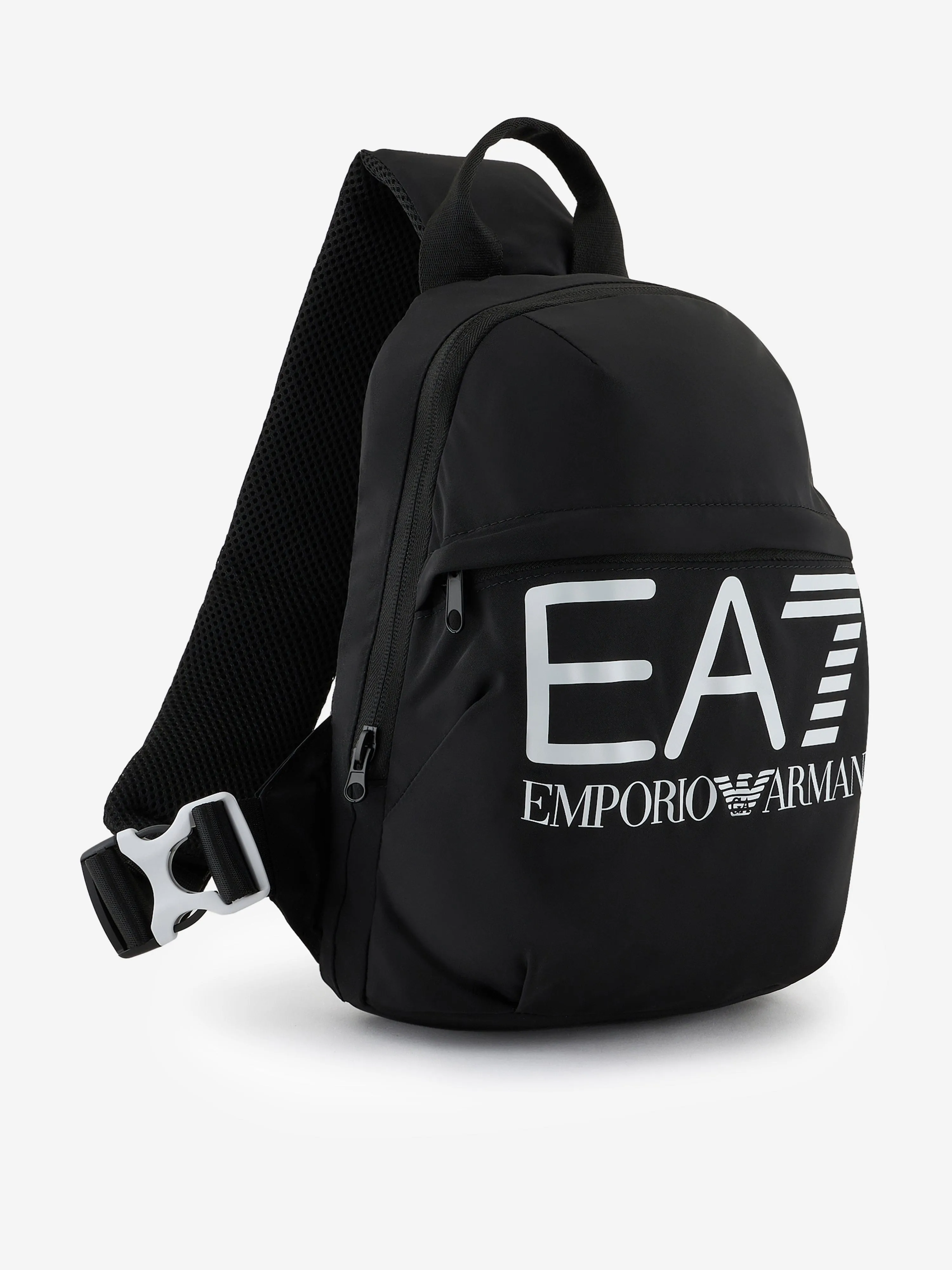 EA7 Emporio Armani Kids Logo Backpack in Black (30cm)