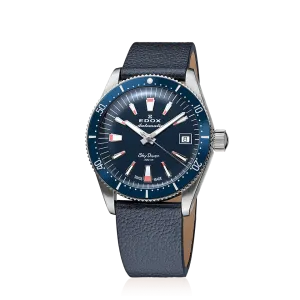 Edox Skydiver Special Edition Watch Blue 80131-3BUC-BUICO