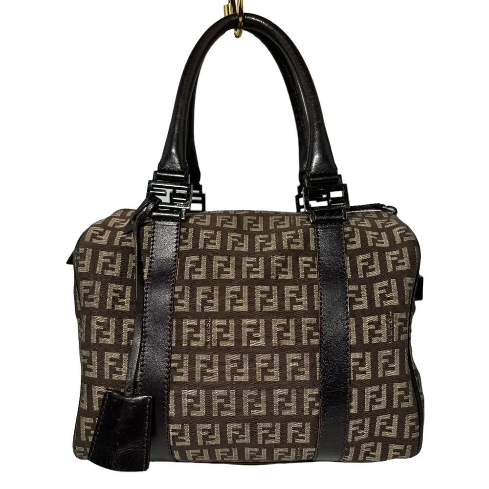 FENDI Zucchino Mini Boston Bag LHQ269