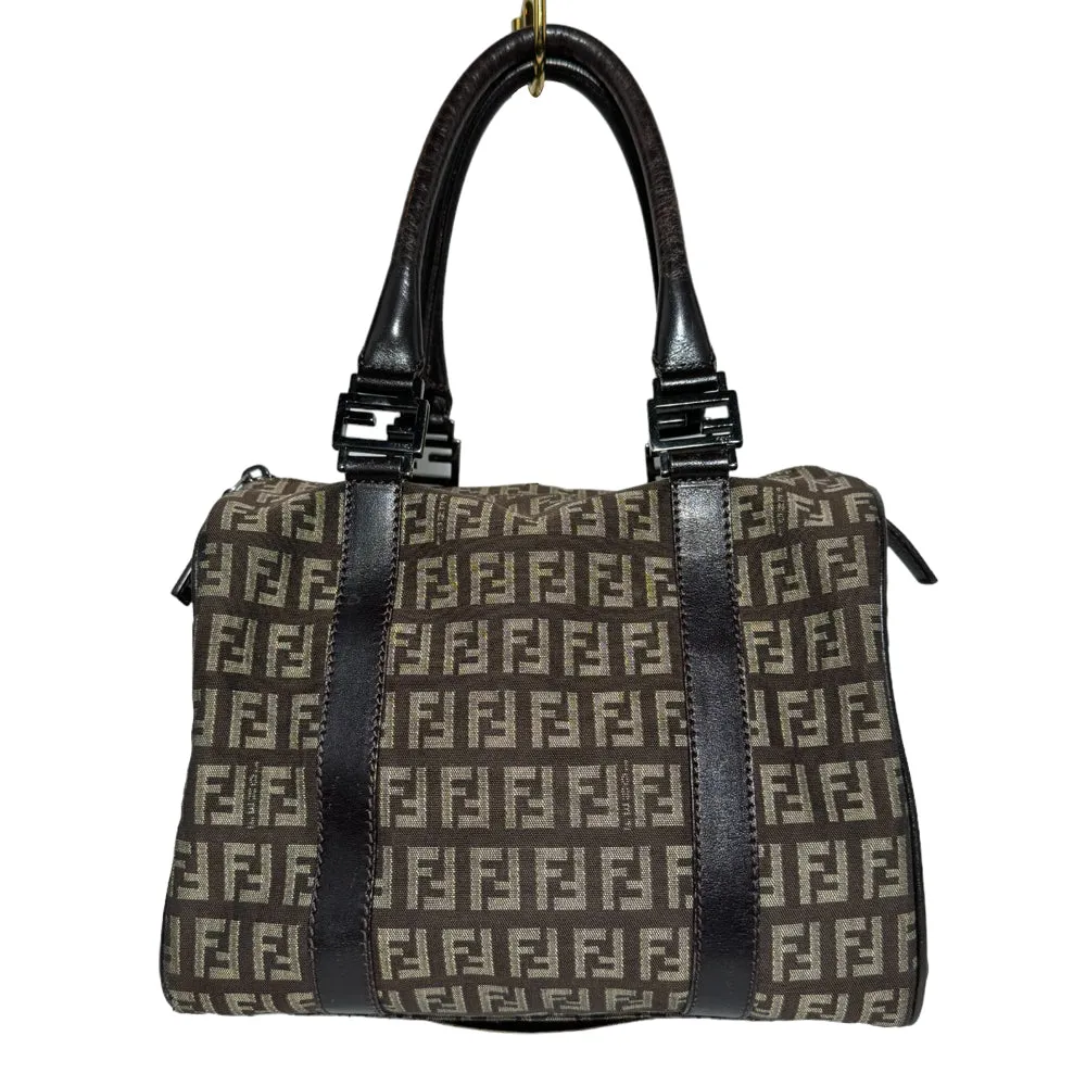 FENDI Zucchino Mini Boston Bag LHQ269