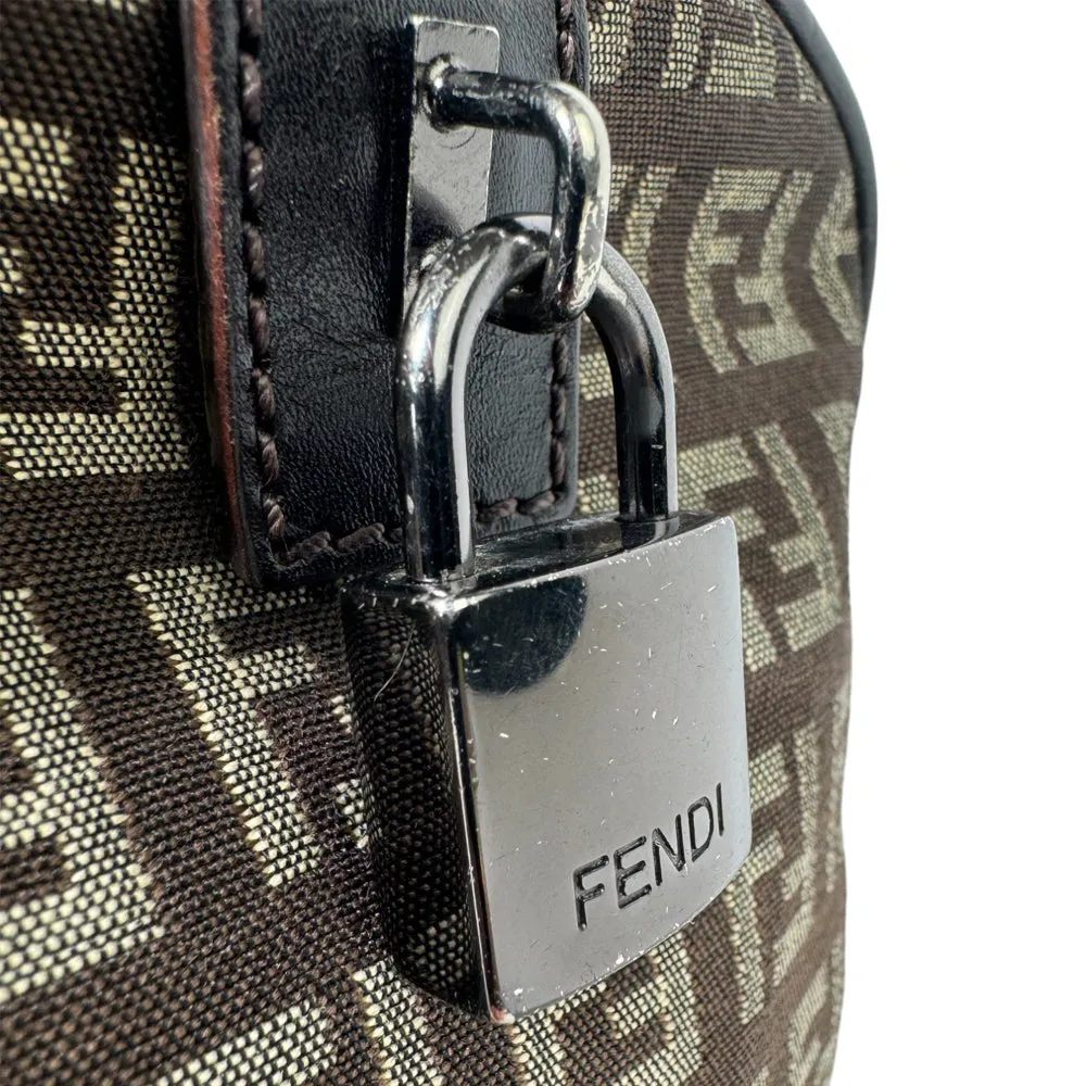 FENDI Zucchino Mini Boston Bag LHQ269