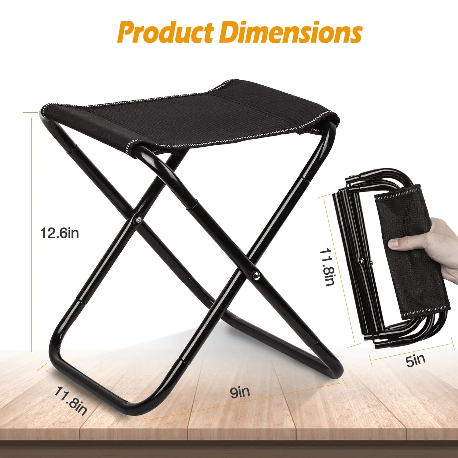 Foldable Camping Stool Portable Travel Chair