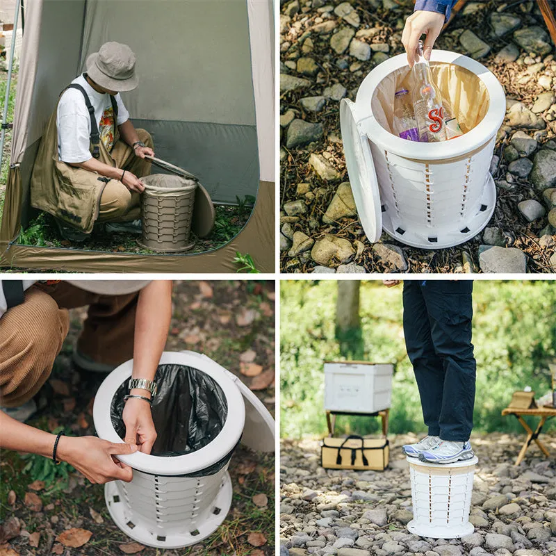 Folding Portable Retractable Adjustable Outdoor Toilet