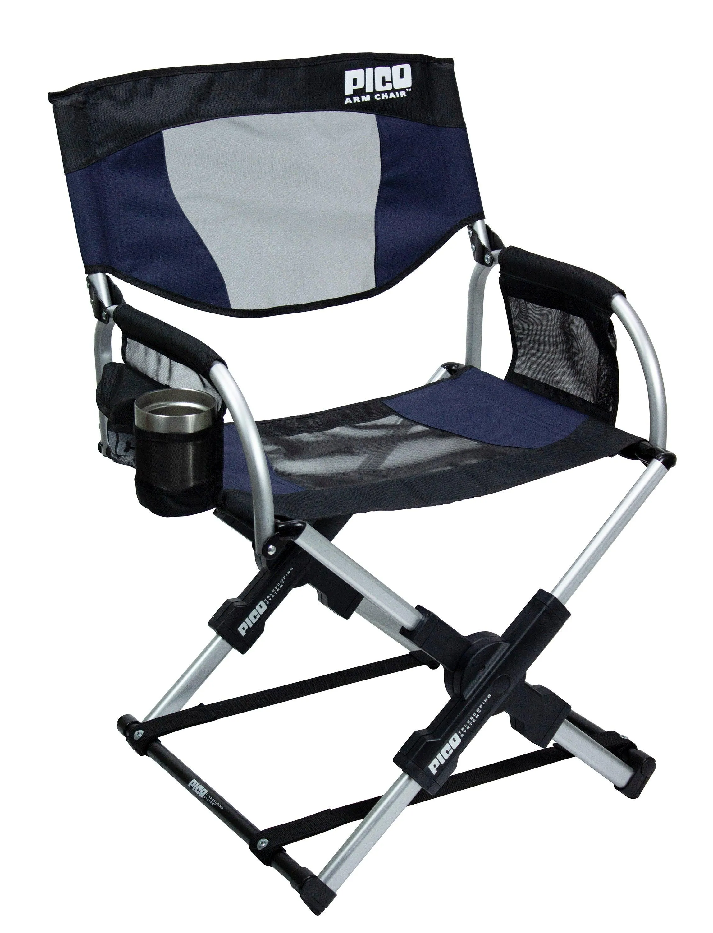 GCI Outdoor Pico Arm Chair Outdoor Folding Camping Chair With Carry Bag