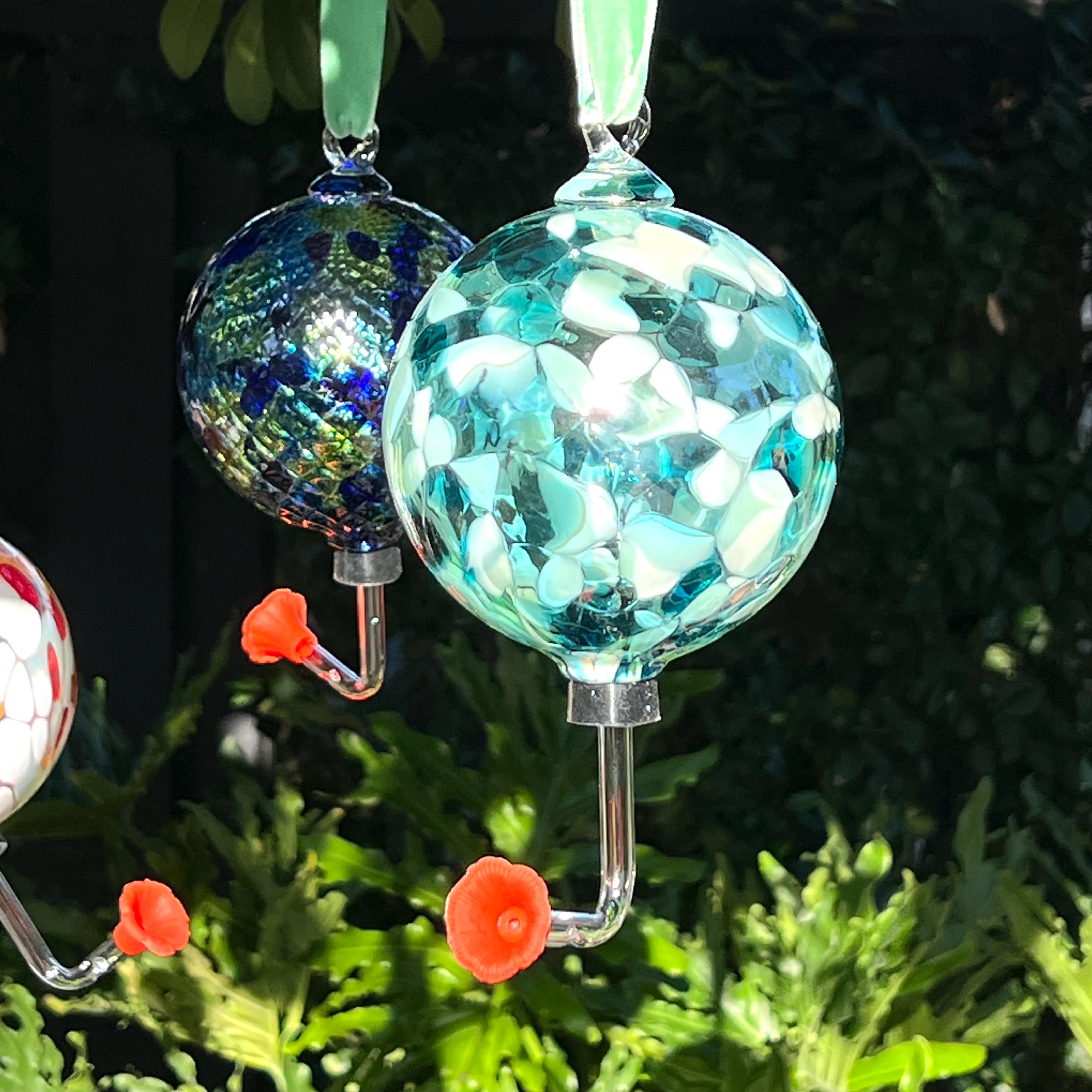 Glass Hummingbird Feeders