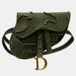 Green Camouflage Saddle Belt Bag