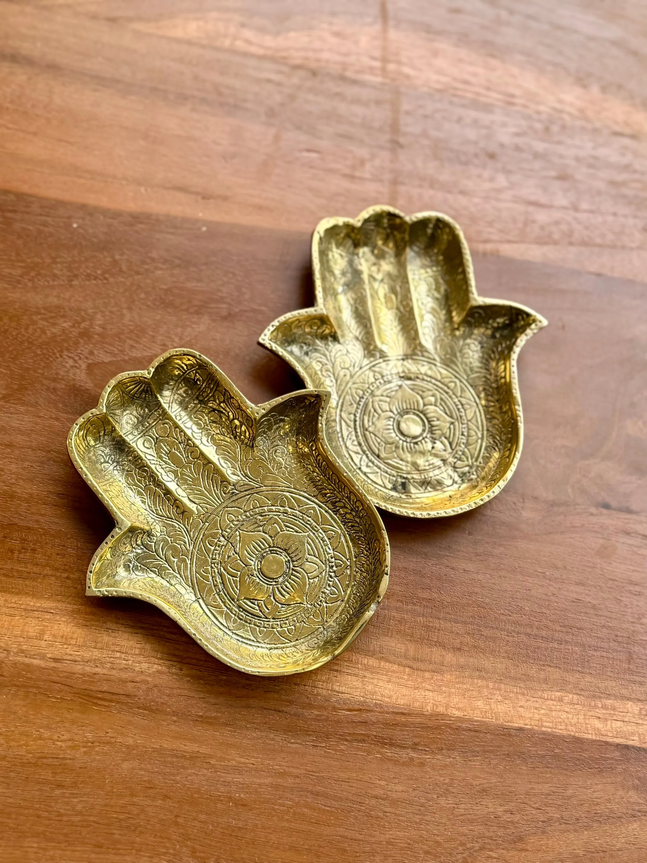 Hamsa Evil Eye Tray (Solid Brass)