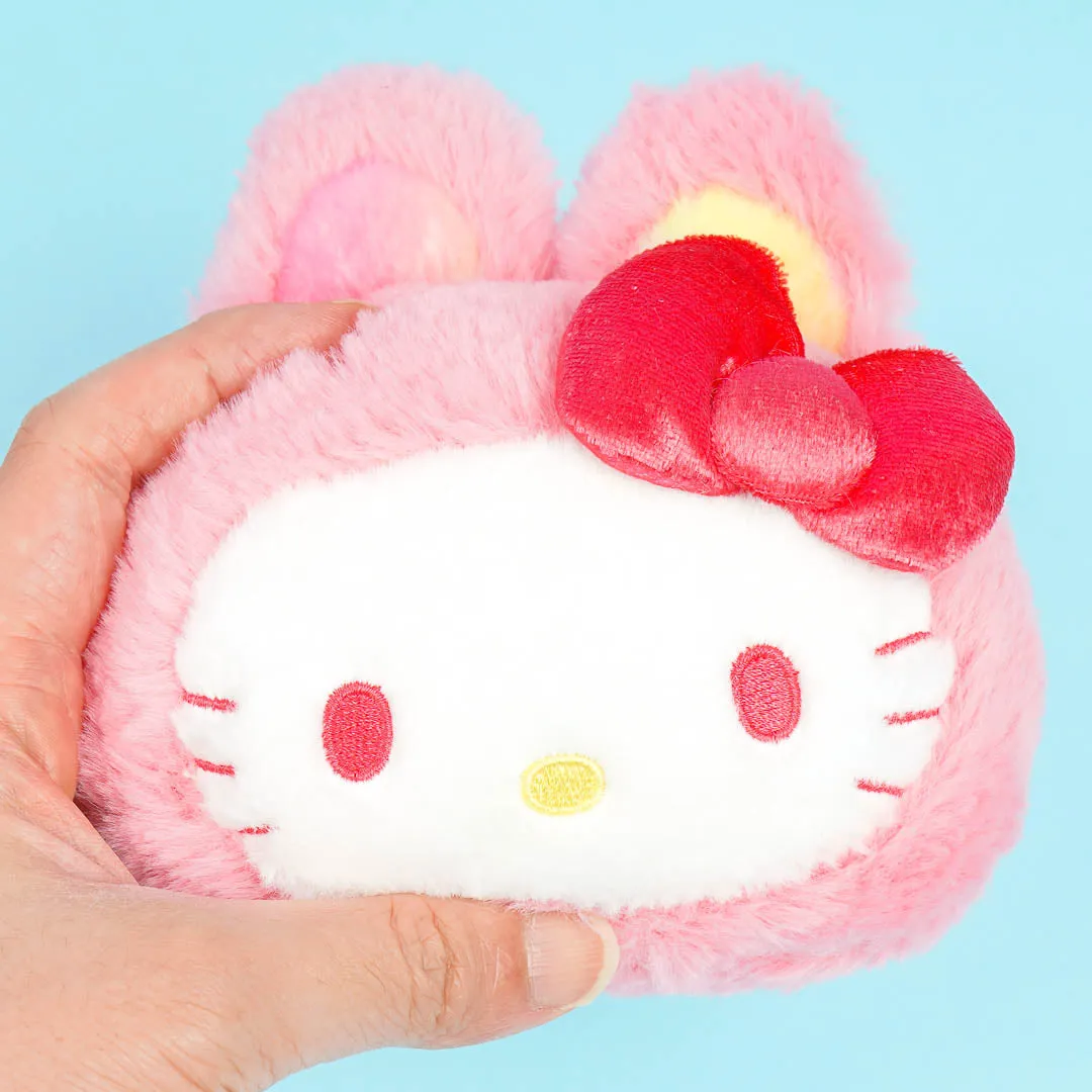 Hello Kitty Gradient Bunny Plushie Card Case & Charm - Pink