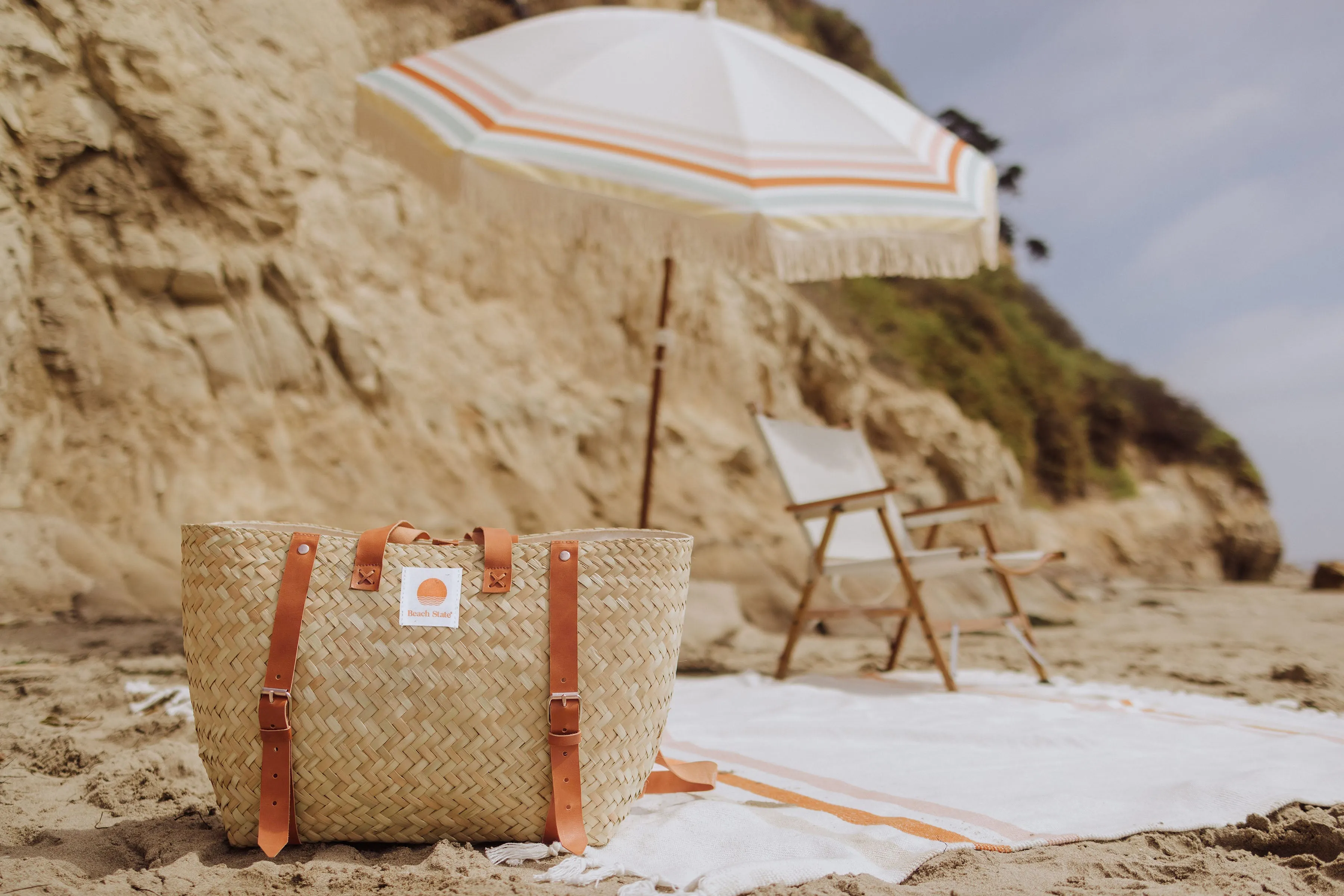 Hermosa Woven Beach Cooler Bag