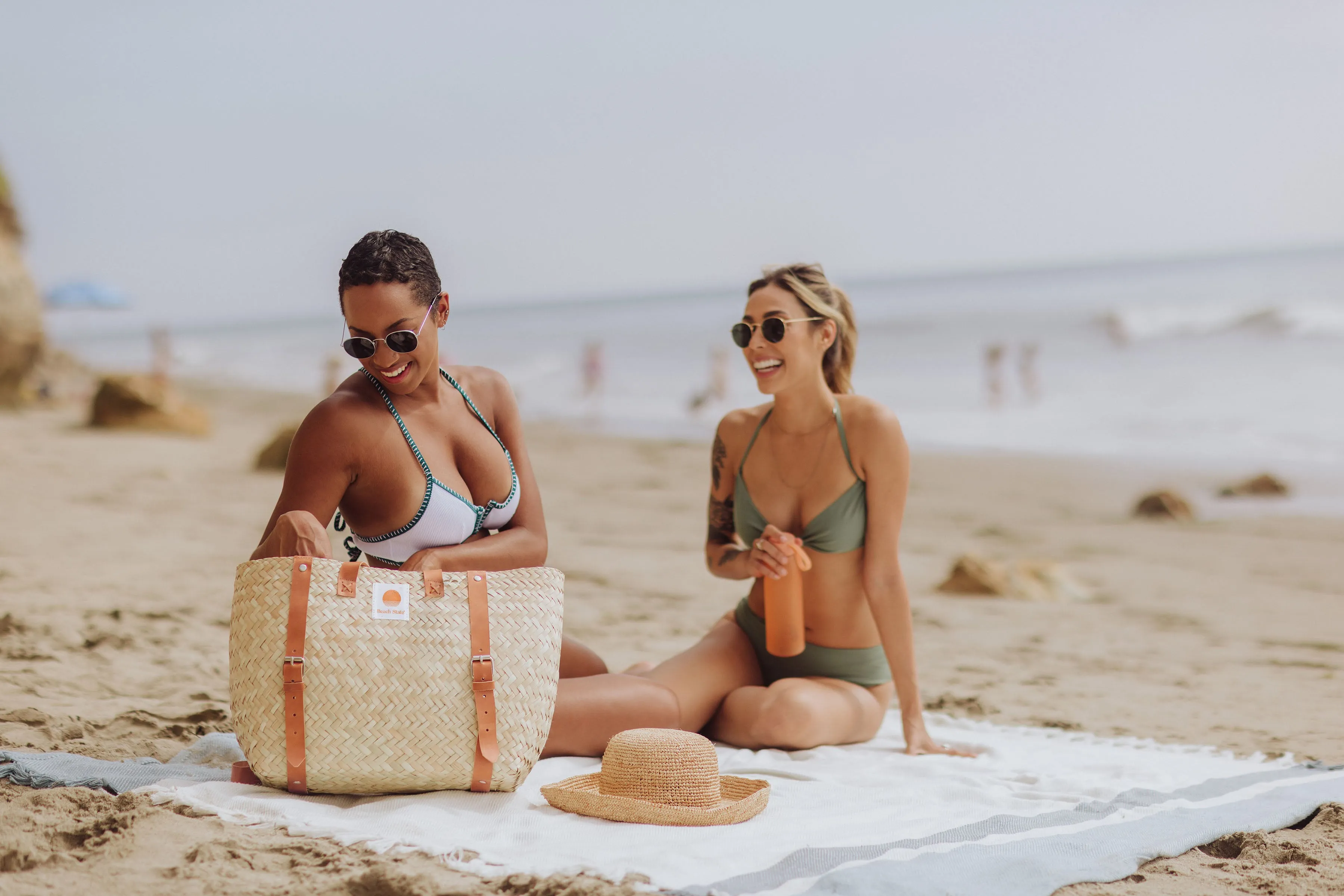 Hermosa Woven Beach Cooler Bag