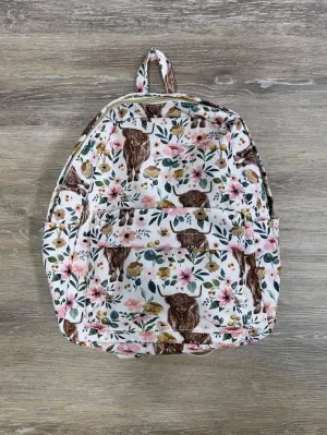 Highland Cow Kids' School Backpack