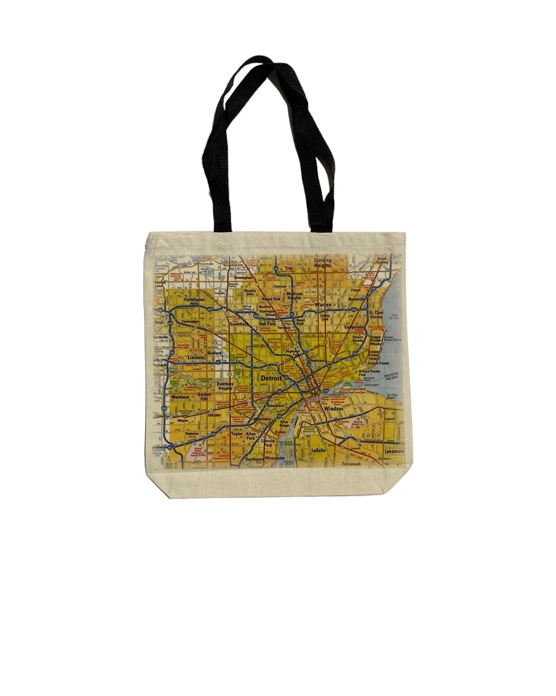 Ink Detroit - Metro Detroit Area Tote Bag - Natural